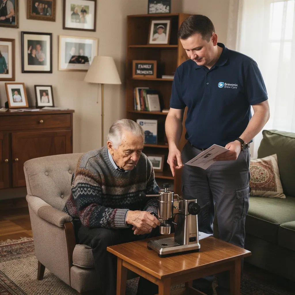 Kafijas automāta atkaļķošanas process